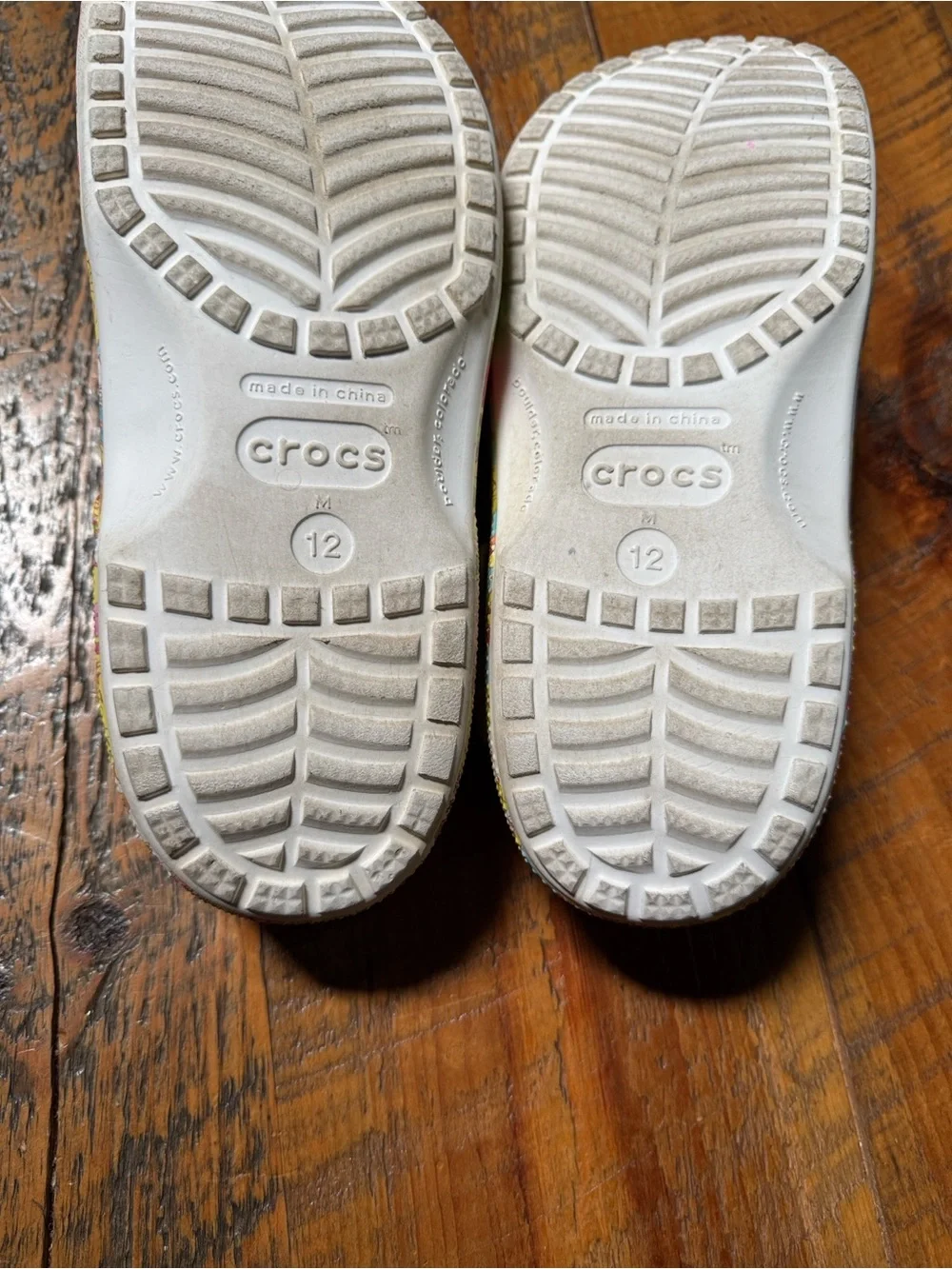 Disney Walt Disney World 50th Anniversary crocs with park map print Size 12